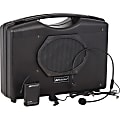 AmpliVox Wireless Audio Portable Buddy - 50 W Amplifier - Built-in Amplifier - 1 x Speakers - 3 Audio Line In - 3 Audio Line Out - Battery Rechargeable - 200 Hour - Black