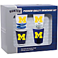 Hunter® NCAA Shot Glass Collector Set, 2 Oz, Michigan Wolverines, Pack Of 4