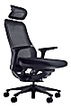 Koplus Symbian Ergonomic Mesh/Fabric High-Back Executive Chair, Midnight Black