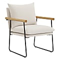 Office Star Dutton Fabric Accent Armchair, Ivory 1 thumbnail image
