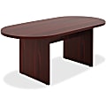 Lorell® Chateau Series Oval Conference Table, 6'W, Mahogany