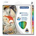 Staedtler® Watercolor Pencils, 5 mm, Assorted Colors, Box Of 24 Pencils