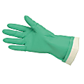 Memphis Flock-Lined Nitrile Gloves, Green, One Size Fits All, 12 Pairs 1 thumbnail image