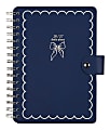 Citrine 12-Month Monthly/Weekly Twin Loop Planner, 5-13/16" x 8", Navy Bow, July 2026-June 2027, Total Qty 1 1 thumbnail image