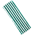 Libman Commercial Microfiber Wet/Dry Floor Mop Refills, 6-1/2" x 18-1/2", Green/White, Pack Of 6 Refills
