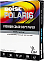 Boise® POLARIS® Premium Color Copy Paper, 1 Ream, White, Letter (8.5" x 11"), 500 Sheets Per Ream, 28 Lb, 98 Brightness, FSC® Certified 1 thumbnail image