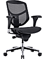 WorkPro® Quantum 9000V2 Series Ergonomic Mesh/Mesh Mid-Back Chair, Black/Black, BIFMA Compliant