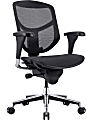 WorkPro® Quantum 9000V2 Series Ergonomic Mesh/Mesh Mid-Back Chair, Black/Black, BIFMA Compliant 1 thumbnail image