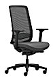 WorkPro® Expanse Series Multifunction Ergonomic Mesh/Fabric High-Back Executive Chair, Black/Gray, BIFMA Compliant 1 thumbnail image