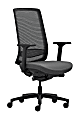 WorkPro® Expanse Series Multifunction Ergonomic Mesh/Fabric High-Back Executive Chair, Black/Gray, BIFMA Compliant