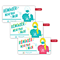 Custom Printed 1, 2 or 3 Color Window Cling Decal, 3-3/4" x 7-1/2" Rectangle , Box of 250 1 thumbnail image