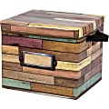 Teacher Created Resources Storage Box With Lid, Medium Size, Brown