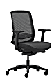 WorkPro® Expanse Series Multifunction Ergonomic Mesh/Fabric Mid-Back Manager Chair, Black/Black, BIFMA Compliant