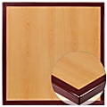 Flash Furniture Square 2-Tone High-Gloss Resin Table Top With Drop-Lip, 36", Cherry/Mahogany