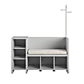 Ameriwood™ Home Tyler Storage Bench And Coat Rack, Gray