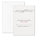 Custom Wedding & Event Response Cards With Envelopes, Calligraphy Love, 3-1/2" x 4-7/8", Box Of 25 Cards