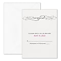 Custom Wedding & Event Response Cards With Envelopes, Calligraphy Love, 3-1/2" x 4-7/8", Box Of 25 Cards 1 thumbnail image