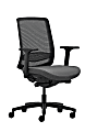WorkPro® Expanse Series Multifunction Ergonomic Mesh/Fabric Mid-Back Manager Chair, Black/Gray, BIFMA Compliant
