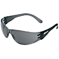 Crews Checklite Gray Lens Safety Glasses - Comfortable, Scratch Resistant, Lightweight, Adjustable Temple - Ultraviolet Protection - Polycarbonate Lens, Polycarbonate Frame - Gray, Smoke - 1 Each