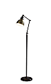 Adesso® Alden Floor Lamp, 61"H,  Antique Brass Shade/Antique Bronze Base