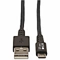 Tripp Lite Heavy Duty USB-A To USB Micro-B Charging Sync Cable, 3", Gray 1 thumbnail image