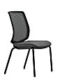 WorkPro® Expanse Series Mesh/Fabric Guest Chairs, Gray/Black, Set Of 2 Chairs 1 thumbnail image