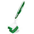 Libman Commercial Big Job Kitchen Brushes, 8" x 3", Green/White, Pack Of 6 Brushes