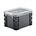 Super Stacker Storage Box, 6-1/2”H x 7-3/8”W x 10”L, Gray 1 thumbnail image