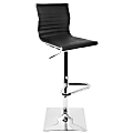 LumiSource Master Bar Stool, Black/Silver 1 thumbnail image