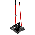 Libman Commercial Deluxe Open-Lid Lobby Dustpan And Broom Sets, 36" x 12", Black/Red, Case of 2 Sets 1 thumbnail image