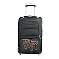 Denco Sports Luggage NCAA Expandable Rolling Carry-On, 20 1/2" x 12 1/2" x 8", Wake Forest, Black