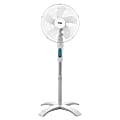 Optimus F-1760 Wave Oscillating Adjustable Stand Fan With Remote Control, 22" x 16", White