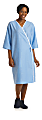 Medline Front-Opening Exam Gowns, 70", Blue, Pack Of 12 1 thumbnail image