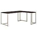 kathy ireland® Office by Bush Business Furniture Method 72"W L-Shaped Desk With 30"W Return, Storm Gray, Standard Delivery