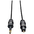 Tripp Lite Toslink To Mini Toslink Ultra Thin Digital SPDIF Audio Cable, 6'