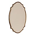 Kate and Laurel Leanna Non-Magnetic Framed Pinboard, Fabric, 24” x 36”, Tan, Gold Metal Frame 1 thumbnail image