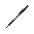 Paper Mate® Write Bros.® 80% Recycled Ballpoint Stick Pens, Medium Point, 1.0 mm, Black Barrel, Black Ink, Pack Of 12