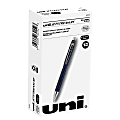 uni-ball® Jetstream™ RT Retractable Ballpoint Pens, Fine Point, 0.7 mm, Blue Barrel, Black Ink, Pack Of 12