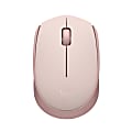 Logitech M170 Mouse - Optical - Wireless - Radio Frequency - 2.40 GHz - Rose - USB - Symmetrical