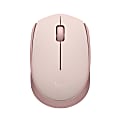 Logitech M170 Mouse - Optical - Wireless - Radio Frequency - 2.40 GHz - Rose - USB - Symmetrical 1 thumbnail image