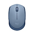 Logitech M170 Mouse - Optical - Wireless - Radio Frequency - 2.40 GHz - Blue Gray - USB - Symmetrical 1 thumbnail image