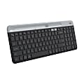 Logitech K585 Keyboard - Wireless Connectivity - Bluetooth/RF - Windows 10, Windows 11, Linux, ChromeOS, Mac OS X 10.15 Catalina, iPadOS 14, iOS 14 - English - Desktop Computer, Tablet PC, Notebook, Smartphone - PC, Mac - Graphite