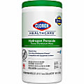 Clorox® Healthcare® Hydrogen Peroxide Disinfecting Wipes, 9" x 6 3/4", Canister Of 95 Wipes 1 thumbnail image