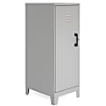 LYS SOHO Locker - 3 Shelve(s) - for Office, Home, Classroom, Playroom, Basement, Garage, Cloth, Sport Equipments, Toy, Game - Overall Size 42.5" x 14.3" x 18" - Silver - Steel