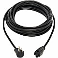 Eaton Tripp Lite Series Power Extension Cord, Right-Angle NEMA 5-15P to NEMA 5-15R - 10A, 120V, 18 AWG, 25 ft. (7.62 m), Black - P02202515D 1 thumbnail image