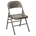 Bridgeport 60-810 Series All-Steel Folding Chairs, Dark Gray, Set Of 4