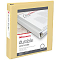 Office Depot® Brand 3-Ring Durable View Binder, 1-1/2" Round Rings, Yellow 1 thumbnail image