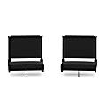 Flash Furniture Grandstand Comfort Seats, Black, Set Of 2 Seats