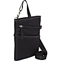Women In Business City Slim Dallas Cross Body - Shoulder bag for tablet / notebook - nylon twill, vegan leather - black, fuchsia lining - 7" 1 thumbnail image