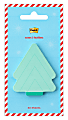 Post-it® Jingle Sticky Notes, Tree Design, 2" x 2.5", 1 Holiday Tree Shaped Christmas Themed Cute Sticky Note Pad, 50 Sheets/Pad 1 thumbnail image